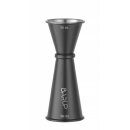 Barmaß 25/50 ml, BarUp, Schwarz, Ø44x(H)110mm