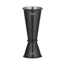 Barmaß 25/50 ml, BarUp, Schwarz, Ø44x(H)110mm
