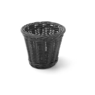 Snack-Korb, HENDI, Schwarz, Ø130x(H)110mm