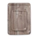 Serviertablett aus Melamin mit Holzoptik , AmerBox, Holz...