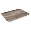 Serviertablett aus Melamin mit Holzoptik , AmerBox, Holz...