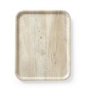 Serviertablett aus Melamin mit Holzoptik , AmerBox, Holz...