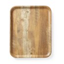 Serviertablett aus Melamin mit Holzoptik , AmerBox, Holz,...