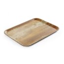 Serviertablett aus Melamin mit Holzoptik , AmerBox, Holz,...