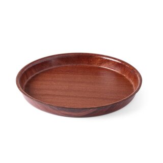 Serviertablett in Holzoptik, rund, AmerBox, Mahagoni, Ø360x(H)30mm
