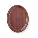 Serviertablett in Holzoptik, oval, AmerBox, Mahagoni,...