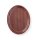 Serviertablett in Holzoptik, oval, AmerBox, Mahagoni, 200x265mm