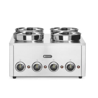 Thermosystem, vierfach, HENDI, 16L, 220-240V/800W, 506x509x(H)298mm