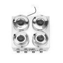 Thermosystem, vierfach, HENDI, 16L, 220-240V/800W, 506x509x(H)298mm