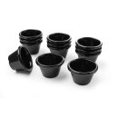 Auflaufförmchen - 12 Stk., HENDI, 0,045L, Schwarz, 12 Stk., Ø60x(H)35mm