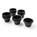 Auflaufförmchen - 12 Stk., HENDI, 0,045L, Schwarz, 12 Stk., Ø60x(H)35mm