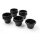 Auflaufförmchen - 12 Stk., HENDI, 0,045L, Schwarz, 12 Stk., Ø60x(H)35mm