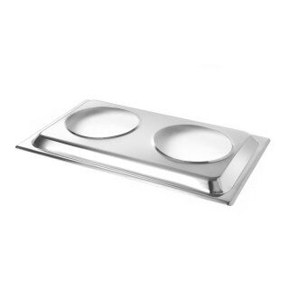 Hendi Aufsatz Für 2 Bain-Marietöpfe Passt Auf Chafing Dish Gn 1/1