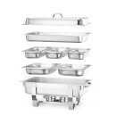 Chafing Dish Set - Mit 2X 1/2 Gn & 3X 1/3 Gn