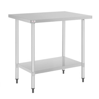 Nisbets Essentials Edelstahl Tisch 800 x 600mm