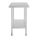 Nisbets Essentials Edelstahl Tisch 800 x 600mm