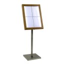 Securit Menükartenhalter mit weißen LEDs aus...