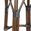 Bolero Pariser Stil PE Rattan Barhocker Schwarzer Punktmix (2 Stück)