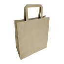 Fiesta Recycelbare flache braune Papiertragetaschen...