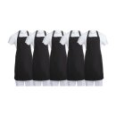 Whites Latzschürze Poly-Baumwolle Schwarz (5...