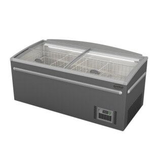 Supermarkt Tiefkühltruhe Grau Kopf Element Automatische Abtauung