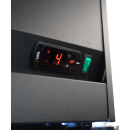 Combisteel Kühlschrank mit 3 Glastüren - 1180 Liter, schwarz, 1650 x 596 x 2003 mm