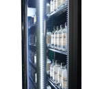 Combisteel Kühlschrank mit 3 Glastüren - 1180 Liter, schwarz, 1650 x 596 x 2003 mm