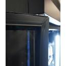 Combisteel Kühlschrank mit 3 Glastüren - 1180 Liter, schwarz, 1650 x 596 x 2003 mm