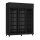 Combisteel Kühlschrank mit 3 Glastüren - 1180 Liter, schwarz, 1650 x 596 x 2003 mm