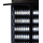 Combisteel Kühlschrank mit 3 Glastüren - 1180 Liter, schwarz, 1650 x 596 x 2003 mm