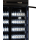 Combisteel Kühlschrank mit 3 Glastüren - 1180 Liter, schwarz, 1650 x 596 x 2003 mm