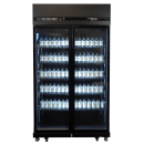 Kühlschrank 2 Glastüren Schwarz Irm-770 Bl