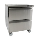 Edelstahl Kühl-/Tiefkühlschrank Umschaltbar 2...