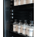Kühlschrank 1 Glastür Schwarz Mit Canopy Sve-450 Blc