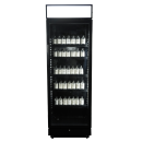 Kühlschrank 1 Glastür Schwarz Mit Canopy Sve-450 Blc