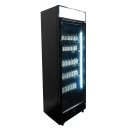 Kühlschrank 1 Glastür Schwarz Mit Canopy Sve-450 Blc