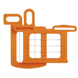 Dynamic Gitter- und Stößel-Set 17x17 mm Orange - Ersatzteil zum Würfeln von Gemüse und Obst