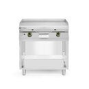Hendi Gasgrillplatte mit Unterschrank - glatt, 800 x 700...