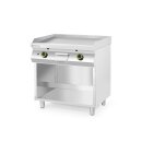 Hendi Gasgrillplatte mit Unterschrank - glatt, 800 x 700...