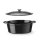 Emaillierter Gusseisentopf, HENDI, 6,88L, Schwarz, 405x255x(H)134mm