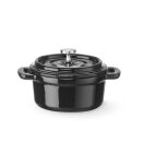 Emaillierter Gusseisentopf, HENDI, 0,27L, Schwarz,...