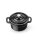 Emaillierter Gusseisentopf, HENDI, 0,27L, Schwarz, 130x100x(H)48mm