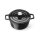 Emaillierter Gusseisentopf, HENDI, 3,7L, Schwarz, 317x240x(H)105mm