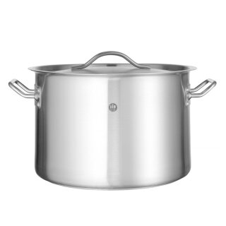 Kochtopf, mittel - mit Deckel, HENDI, Budget Line, 14L, 300x(H)200mm