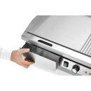 Grill, halb glatt, halb gerippt, HENDI, Budget Line, 400V/4400W, 720x460x(H)241mm