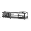 Sushi-Vitrine, Arktic, Im Lieferumfang enthalten: 4x GN 1/3 (H) 40 mm., GN 1/3, Schwarz, 220-240V/190W, 1177x426x(H)296mm