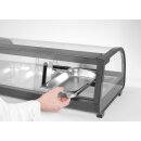 Sushi-Vitrine, Arktic, Im Lieferumfang enthalten: 4x GN 1/3 (H) 40 mm., GN 1/3, Schwarz, 220-240V/190W, 1177x426x(H)296mm