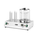 Würstchen- und Hotdog-Brötchenwärmer, HENDI, 220-240V/550W, 500x310x(H)395mm