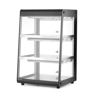 Beheiztes Thekendisplay, HENDI, Schwarz, 220-240V/500W, 472x447x(H)775mm