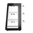 Beheiztes Thekendisplay, HENDI, Schwarz, 220-240V/500W, 472x447x(H)775mm